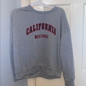 grey crewneck/long sleeve